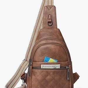 Brown Leather Sling Bag
